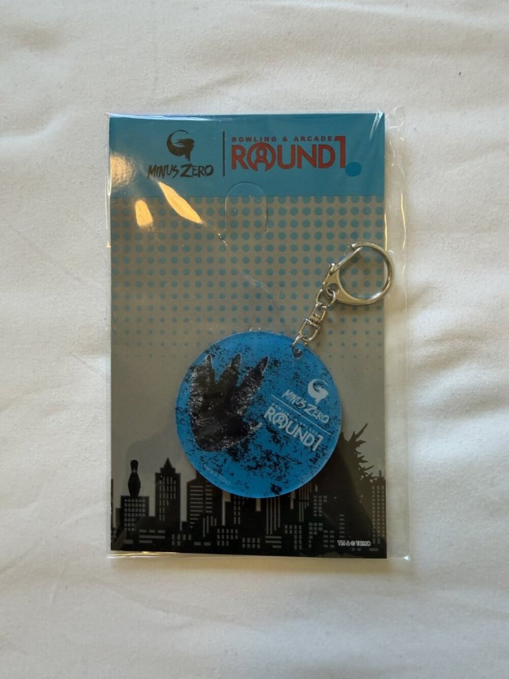 Godzilla Minus Zero Round1 Exclusive Footprint Acrylic Keychain New Sealed